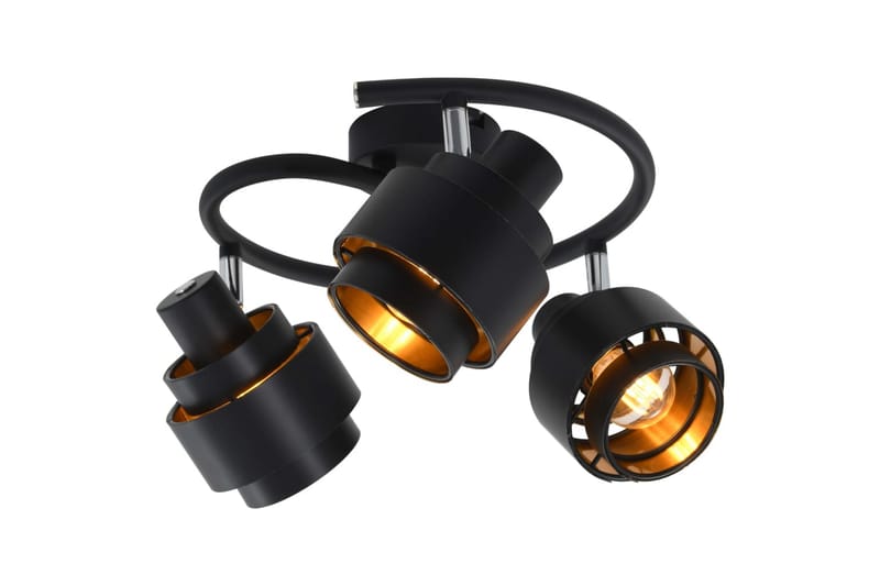 Spotlys 3-veis svart E14 - Svart - Belysning - Innendørsbelysning & Lamper - Gulvlampe