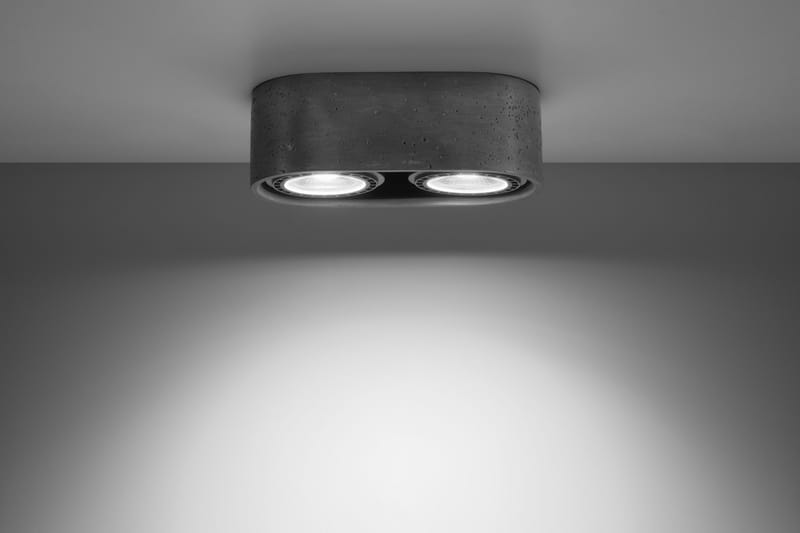 Basic Spotlight 2 Pærer Betonggrå - Sollux Lighting - Belysning - Lyspærer & lyskilder - Spotlights & downlights