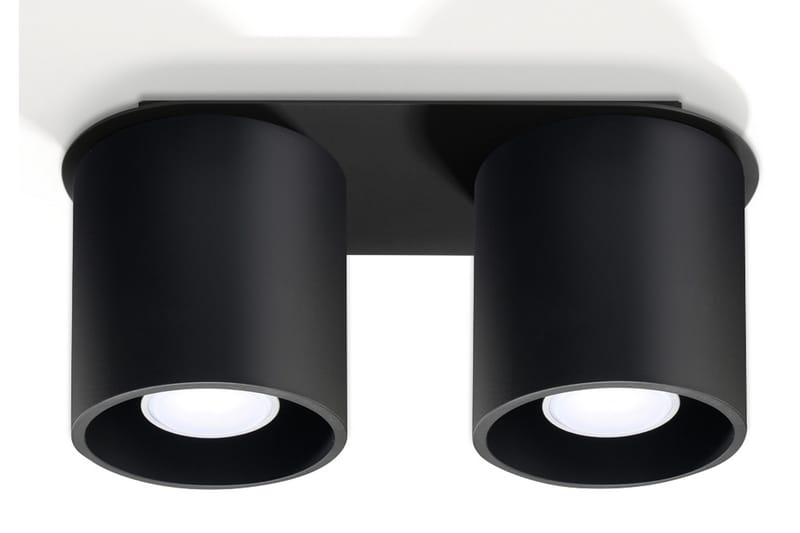 Orbis Spotlight 2 Pærer Svart - Sollux Lighting - Belysning - Innendørsbelysning & Lamper - Vegglampe