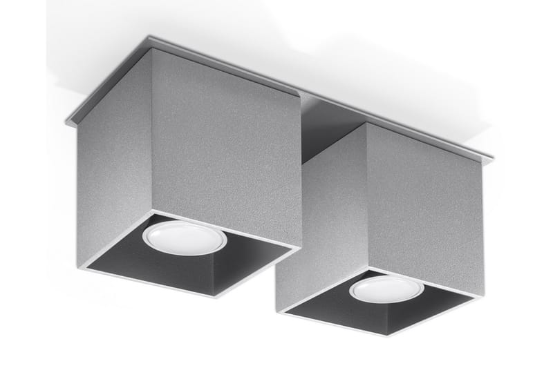 Quad Spotlight 2 Pærer Grå - Sollux Lighting - Belysning - Innendørsbelysning & Lamper - Vegglampe