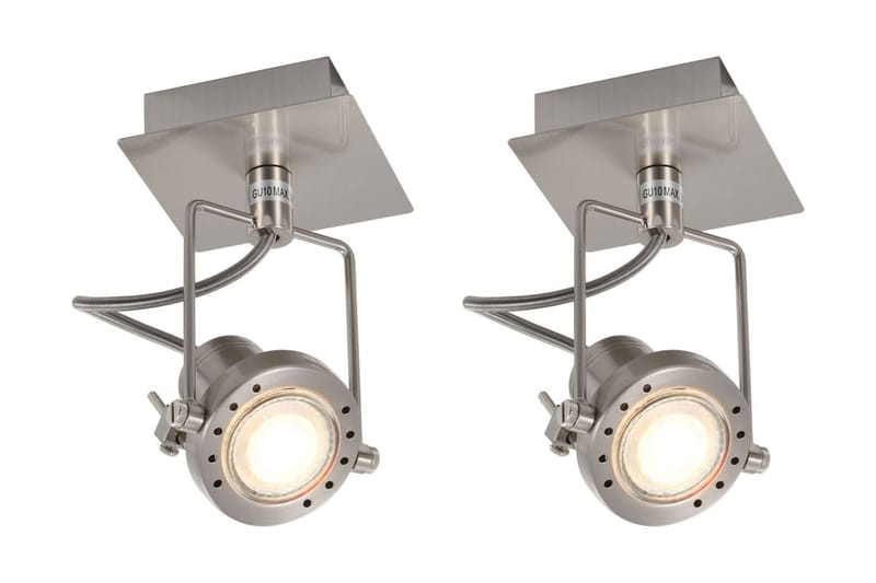 Spotlys 2 stk sølv GU10 - Silver - Belysning - Lyspærer & lyskilder - Spotlights & downlights