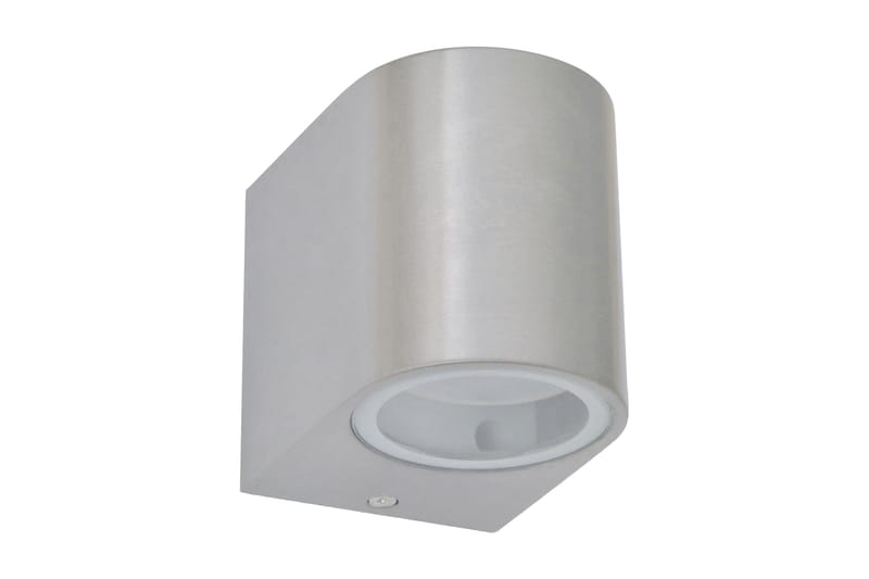 Utendørs LED vegglamper 2 stk rund nedover - Sølv - Belysning - Utebelysning - Fasadebelysning