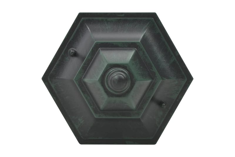 Hagelyktestolpe E27 110 cm 6 stk aluminium mørkegrønn - Belysning - Utendørsbelysning - Stolpelykt & portlykt