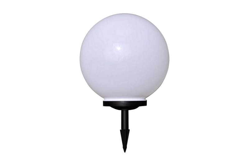 Utendørs Soldrevet Ball Lys LED 40 cm 1 stk - Hvit - Belysning - Utendørsbelysning - Pullert
