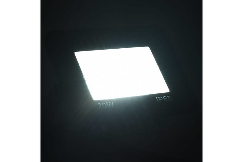LED-flomlys 20 W kaldhvit - Svart - Belysning - Utebelysning