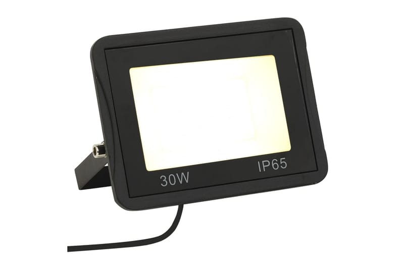 LED-flomlys 30 W varmhvit - Svart - Belysning - Utebelysning