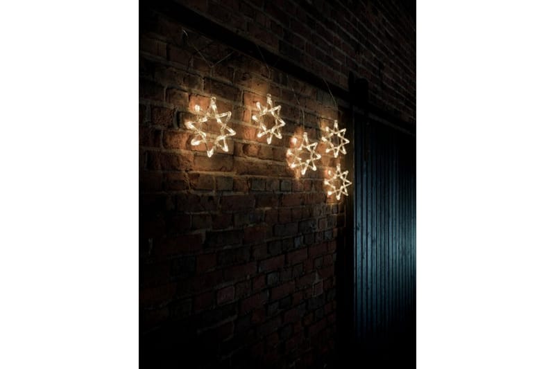 Stjerner 5 stk akryl LED Transparent - Konstsmide - Belysning - Utebelysning
