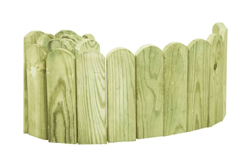Hagekantrull grønn 120 cm impregnert furu - Hage - Dyrking & hagearbeid - Dyrking - Plantestøtte - Bedkant