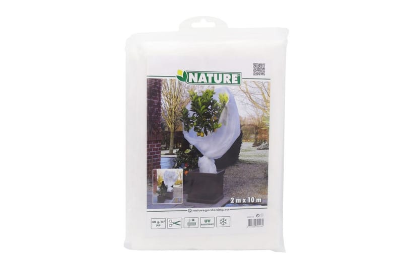 Nature Vintertrekk fleece 30 g/m² hvit 2x10 m - Hage - Dyrking & hagearbeid - Dyrking - Planting & forkultivering - Plastnett & hagenett