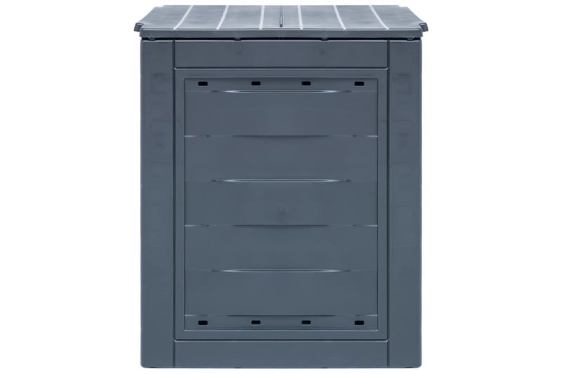 Kompostkasse 60x60x73 cm grå 260 L - Hage - Dyrking & hagearbeid - Kompost - Varmkompost & kompostbeholder