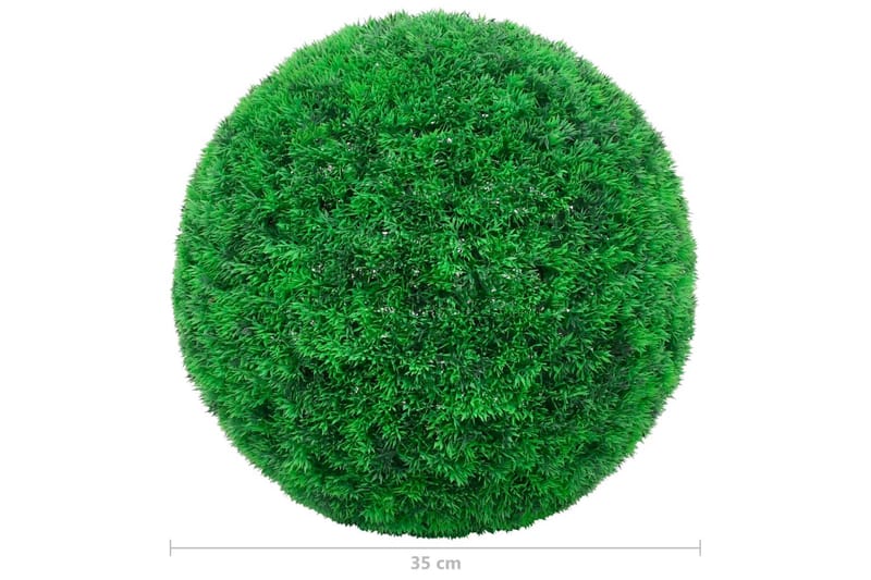 Kunstige buksbomballer 2 stk 35 cm - grønn - Hage - Dyrking & hagearbeid - Planter - Hekkplanter - Buksbom