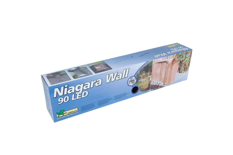 Ubbink Vannfall med LED Niagara 90 cm rustfritt stål 1312126 - Hage - Hagedekorasjon & utemiljø - Tak