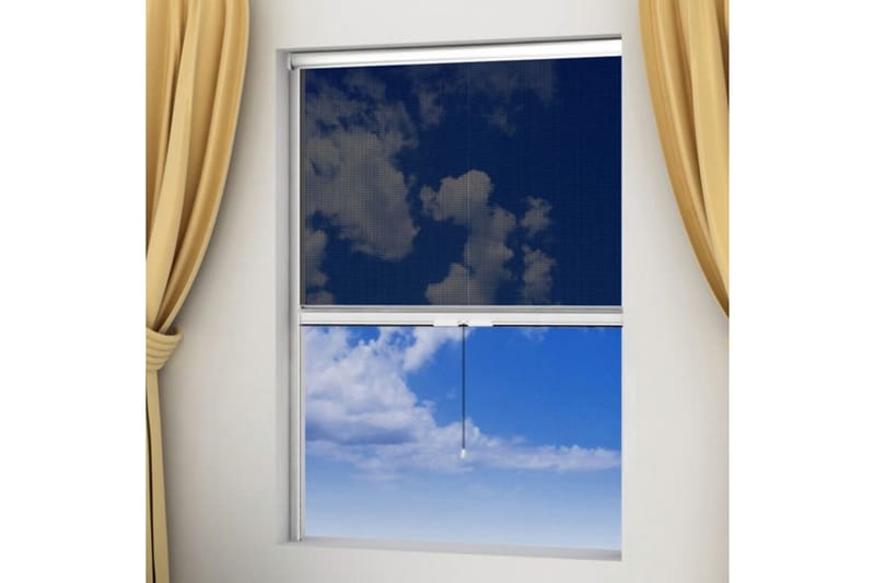 Hvit Nedrullbar insektskjerm for vinduer 100 x 170 cm - Hvit - Hage - Hagedekorasjon & utemiljø - Myggnett