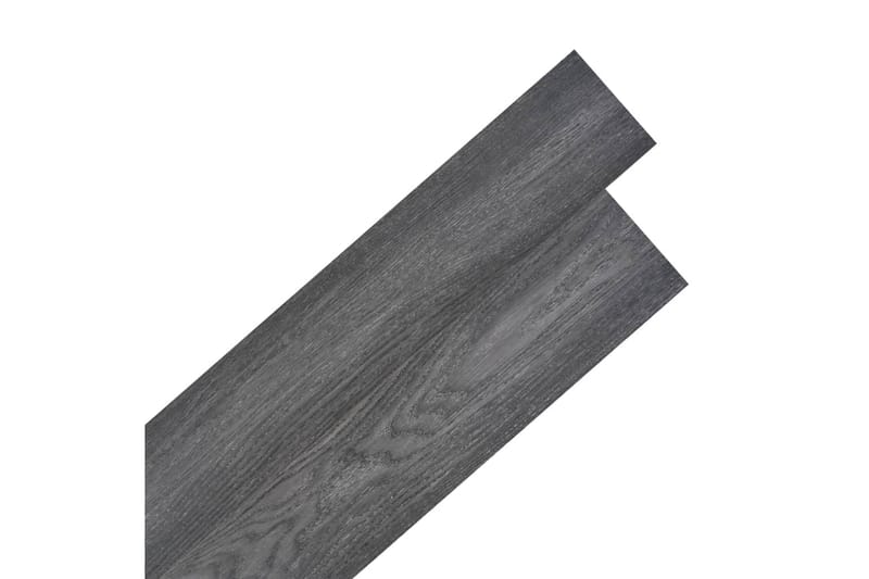 Selvklebende PVC gulvplanker 5,02 m² 2 mm svart og hvit - Hage - Hagedekorasjon & utemiljø - Terrassebord