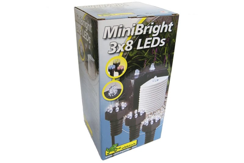 Ubbink Undervannslampe MiniBright 3x8 LED 1354019 - Hage - Utemiljø - Hagedekorasjon - Dam & fontene