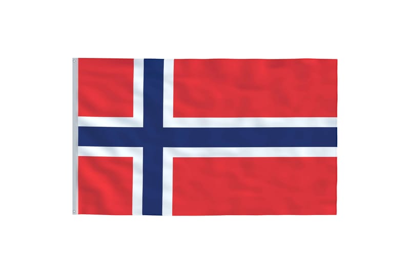 Norsk flagg 90x150 cm - Flerfarget - Hage - Utemiljø - Hagedekorasjon - Flaggstang & flagg