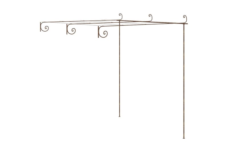 Hagebue antikk brun 3x3x2,5 m jern - Brun - Hage - Dyrking & hagearbeid - Dyrking - Plantestøtte - Rosebue