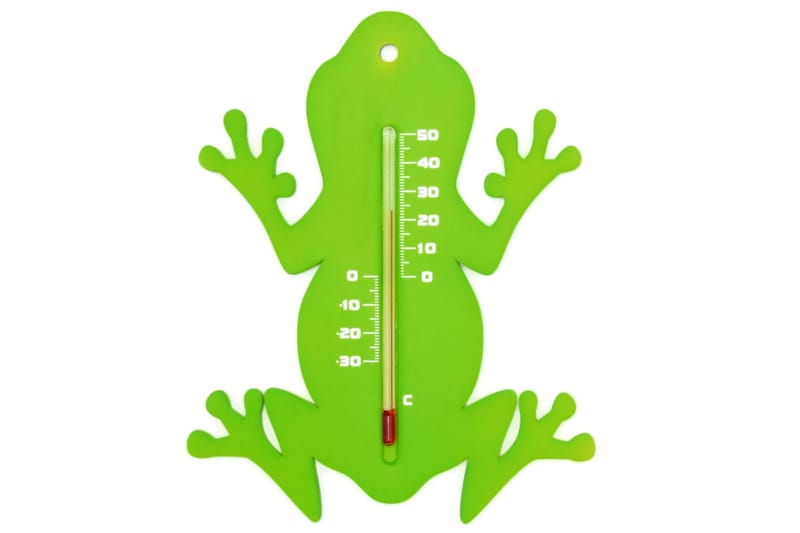Nature Utendørs veggtermometer frosk grønn - Hage - Utemiljø - Hagedekorasjon - Regn & temperatur - Utetermometer