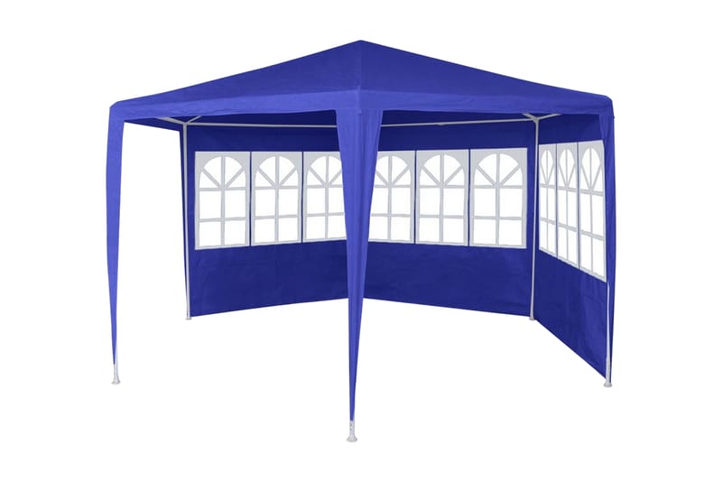 Festtelt med 6 sidevegger 2x2 m blå - Hage - Utemiljø - Utendørsoppbevaring - Hagetelt & oppbevaringstelt - Partytelt