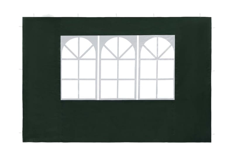 Partytelt sidevegg 2 stk med vindu PE grønn - Hage - Utemiljø - Utendørsoppbevaring - Hagetelt & oppbevaringstelt