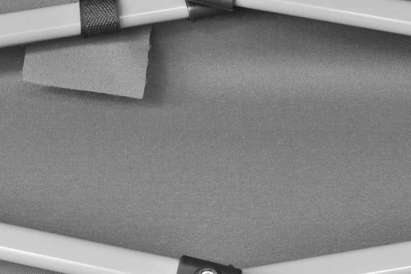 Popup partytelt sammenleggbart sekskantet grå 3,6x3,1 m - Hage - Utemiljø - Utendørsoppbevaring - Hagetelt & oppbevaringstelt