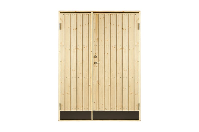 Dobbeldør 18 ° rett panel 15,3x19 inkl. 2 dørsperrer - Hage - Utemiljø - Utendørsoppbevaring - Tilbehør