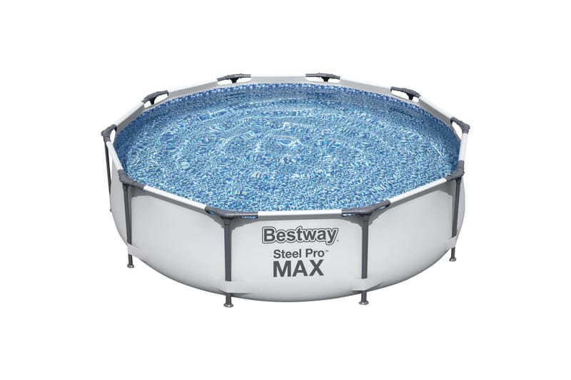 Bestway Steel Pro MAX Svømmebasseng 305x76 cm - Grå - Hage - Utendørsbad - Basseng - Frittstående basseng