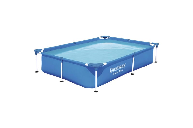Bestway Steel Pro svømmebasseng 221x150x43 cm - Blå - Hage - Utendørsbad - Basseng - Frittstående basseng