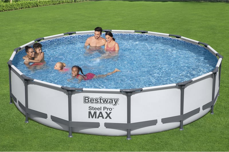Steel Pro MAX Pool - Blå - Hage - Utendørsbad - Basseng - Frittstående basseng