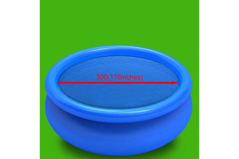Flytende solarduk PE 300 cm blå - Hage - Utendørsbad - Rengjøring til basseng - Spabad kjemi & klortabletter
