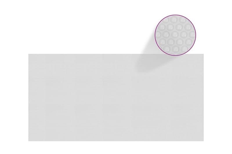 Flytende solarduk til basseng PE 1200x600 cm grå - Grå - Hage - Utendørsbad - Bassengtilbehør - Bassengduk & liner