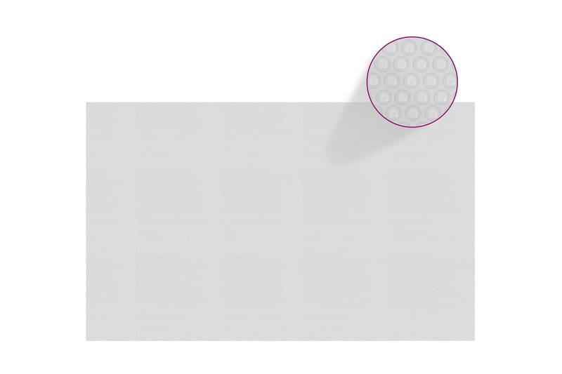 Flytende solarduk til basseng PE 260x160 cm grå - Grå - Hage - Utendørsbad - Bassengtilbehør - Bassengduk & liner