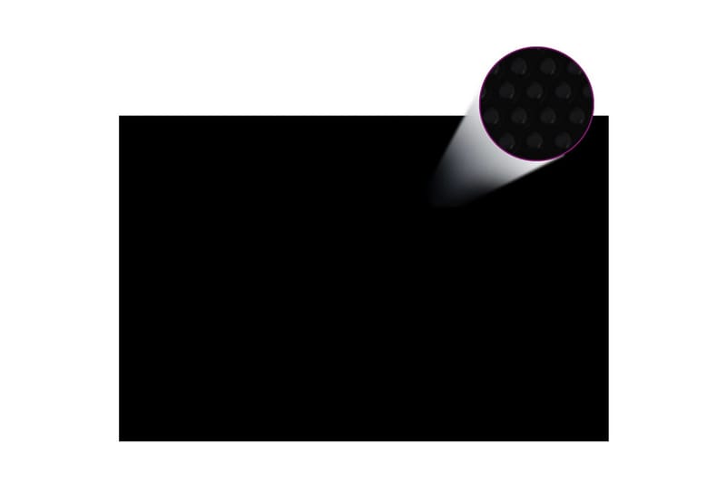 Flytende solarduk til basseng PE 300x200 cm svart og blå - Svart - Hage - Utendørsbad - Bassengtilbehør - Bassengduk & liner