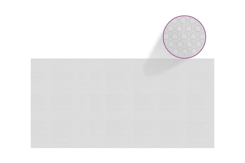 Flytende solarduk til basseng PE 450x220 cm grå - Grå - Hage - Utendørsbad - Bassengtilbehør - Bassengduk & liner