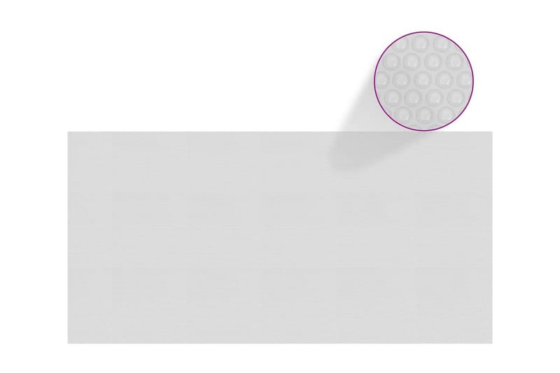 Flytende solarduk til basseng PE 600x300 cm grå - Grå - Hage - Utendørsbad - Bassengtilbehør - Bassengduk & liner