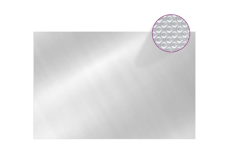 Bassengtrekk rektangulært 600x400 cm PE sølv - Silver - Hage - Utendørsbad - Bassengtilbehør - Øvrig Bassengtilbehør