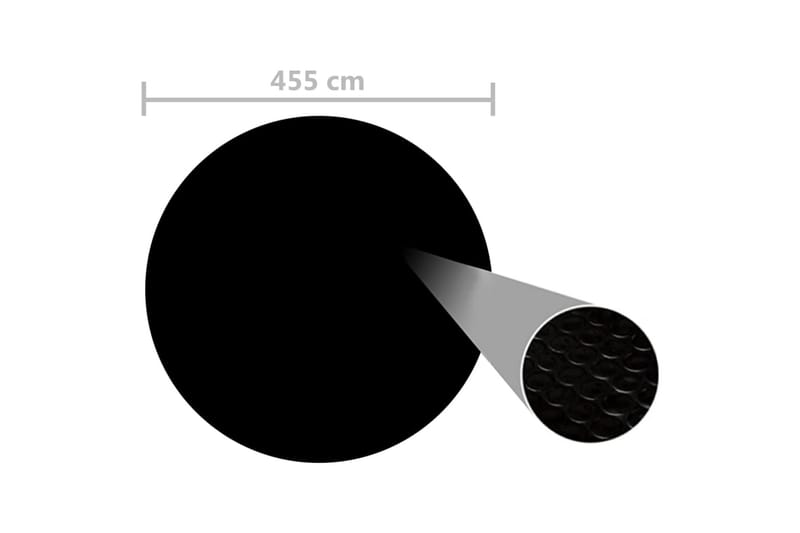 Bassengtrekk svart 455 cm PE - Hage - Utendørsbad - Bassengtilbehør - Øvrig Bassengtilbehør