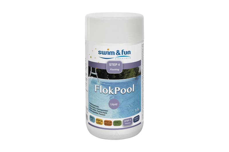 Swim & Fun Flokkingmiddel 1 liter - Hage - Utendørsbad - Rengjøring til basseng - Spabad kjemi & klortabletter