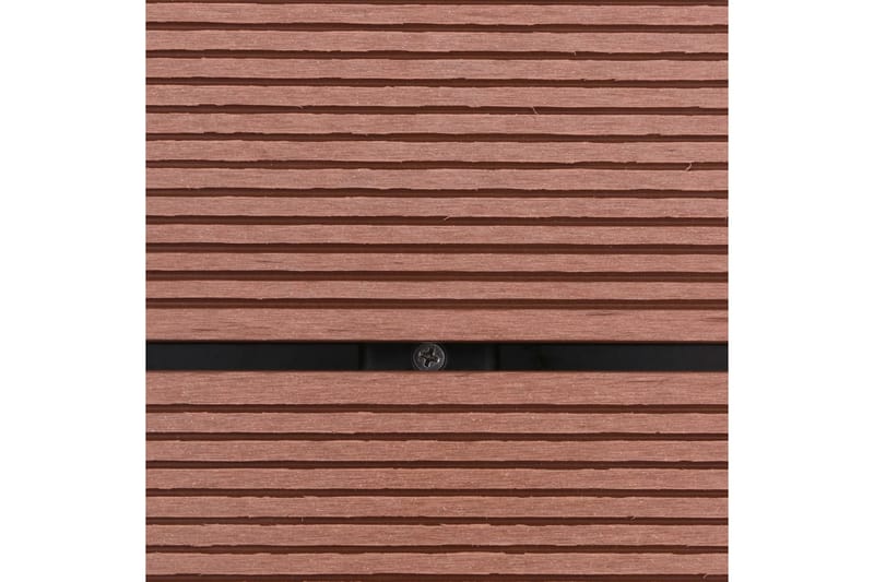Utendørs dusjbrett WPC rustfritt stål 80x62 cm brun - Hage - Utendørsbad - Utedusj - Utedusj uten varme