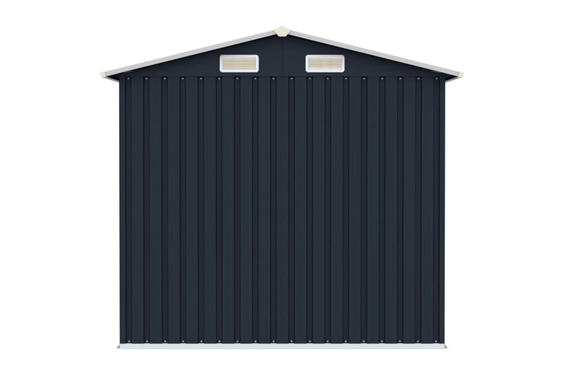Hageskur antrasitt 205x129x183 cm galvanisert stål - Antrasittgrå - Hage - Uterom & feriehus - Lagringshus & boder - Redskapsboder