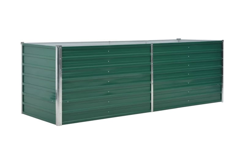 Høybed galvanisert stål 240x80x77 cm grønn - Hagemøbler - Øvrig utendørs - Tilbehør utendørs - Hagekrukker