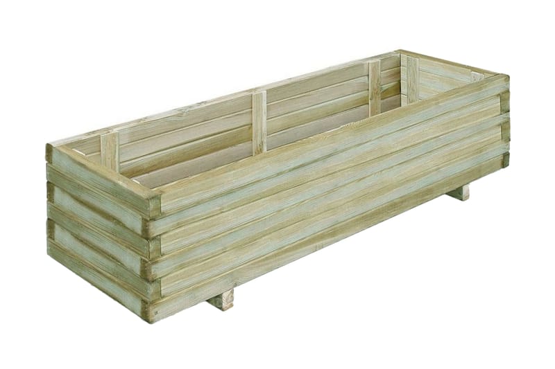 Høybed rektangulӕr 120x40x30 cm tre - Møbler - Bord - Spisebord & kjøkkenbord