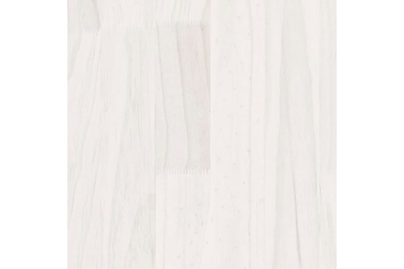 Plantekasse hvit 70x31x70 cm heltre furu - Hvit - Hagemøbler - Øvrig utendørs - Tilbehør utendørs - Hagekrukker