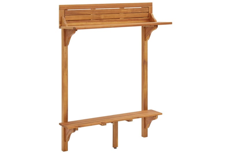 Barbord for balkong 90x37x122,5 cm heltre akasie - Hagemøbler - Balkong - Balkongmøbler - Balkongbord