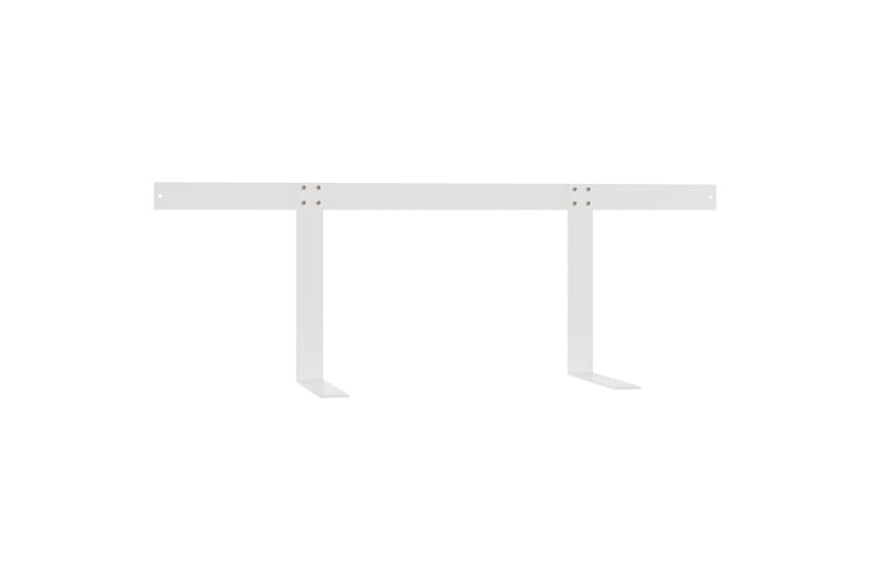 Ryggstøtte til pallesofa hvit 110 cm jern - Hvit - Hagemøbler - Balkong - Balkongmøbler - Balkongstoler