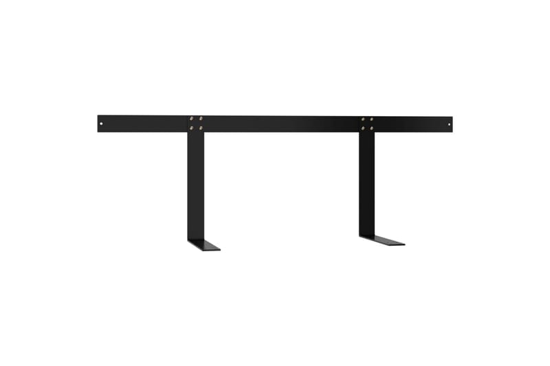 Ryggstøtte til pallesofa svart 110 cm jern - Svart - Hagemøbler - Balkong - Balkongmøbler - Balkongstoler