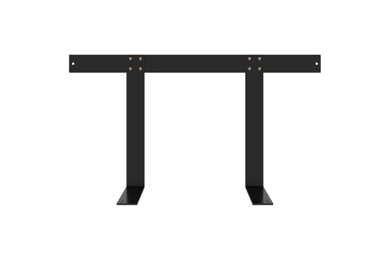 Ryggstøtte til pallesofa svart 70 cm jern - Svart - Hagemøbler - Balkong - Balkongmøbler - Balkongstoler