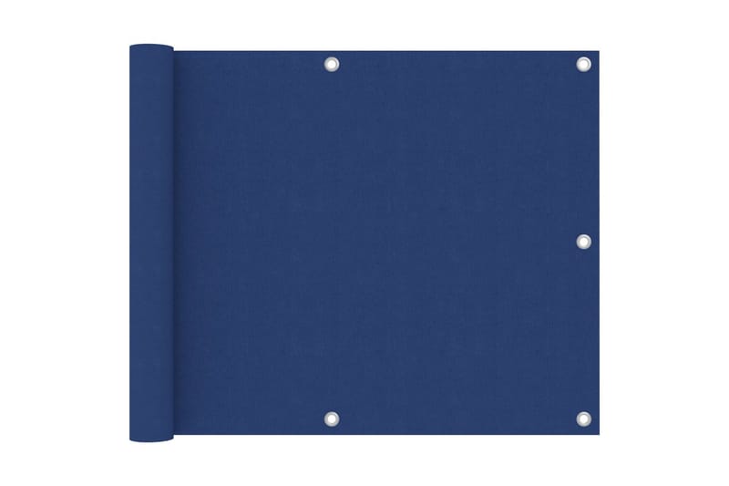 Balkongskjerm blå 75x300 cm oxfordstoff - Blå - Hagemøbler - Balkong - Sikkerhet & vindbeskyttelse balkong - Balkongbeskyttelse