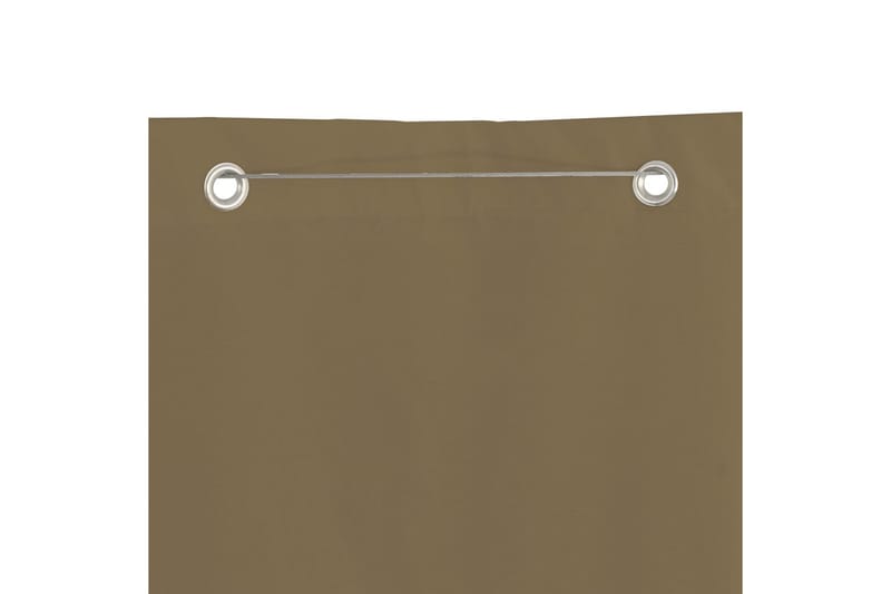 Balkongskjerm gråbrun 120x240 cm oxfordstoff - Taupe - Hagemøbler - Balkong - Sikkerhet & vindbeskyttelse balkong - Balkongbeskyttelse