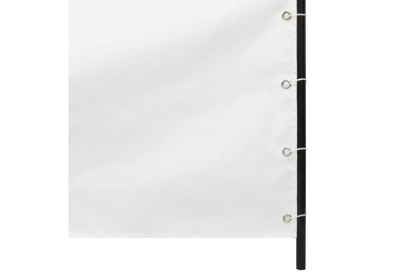 Balkongskjerm hvit 120x240 cm oxfordstoff - Hvit - Hagemøbler - Balkong - Sikkerhet & vindbeskyttelse balkong - Balkongbeskyttelse